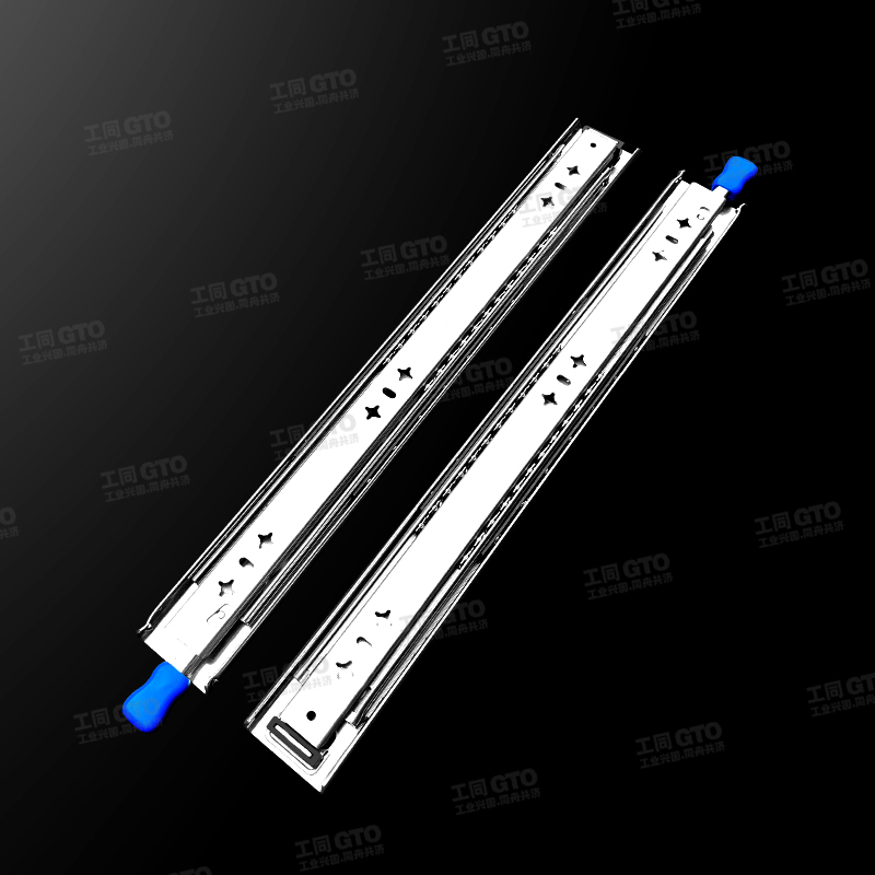 304不銹鋼53寬重型三節(jié)鋼珠滑軌O2053S